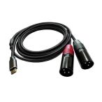 USB C - 2 XLR кабель 3 булавка баланс Mike код усилитель наушники динамик для 1.8m