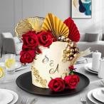 21 шт. комплект красный роза. кекс торт с украшением topa-bohemi Anne способ DIY party украшение гинкго. лист день рождения Рождество . примерно 