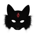  Halloween лиса маска лицо покрытие половина лицо животное маска party stage украшать черный 