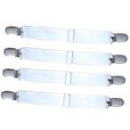  bed простыня gripper подтяжки застежка-молния зажим ремешок 2 head белый 4 шт 