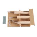  дерево резьба по дереву tool,4 деталь / комплект DIY для Professional скульптура блохи нож комплект 
