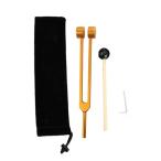 音叉セット チューニングデバイス 感覚聴覚ケアツール 男性 女性 家庭用 24.5cm ゴールド