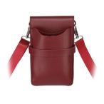 ショッピングヘアスタイリングツール 美容院ハサミポーチ便利なツールホルダーウエストポーチPUサイザーバッグレッド