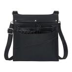 ショッピングヘアスタイリングツール 美容師用ハサミポーチ 用品 ギフト 多機能 コーム ハサミ 収納バッグ ブラック