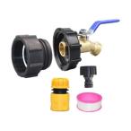 IBC большая сумка адаптор штраф s красный, латунь шланг вентиль, установка . простой, крепкий для замены сад шланг коннектор IBC большая сумка фитинг 