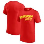 ハルク ホーガンモデル 海外取寄 WWE AUTHENTIC Tシャツ HULKAMANIA FOREVER T-SHIRT RED HULK HORGAN