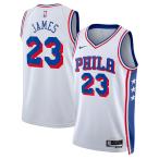 レブロン ジェームスモデル 海外取寄 ナイキ レプリカユニフォーム フィラデルフィア セブンティシクサーズ SWINGMAN JERSEY ASSOCIATION EDITION WHITE