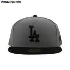 ニューエラ キャップ 59FIFTY ロサンゼルス ドジャース MLB 2T TEAM BASIC FITTED CAP GREY BLACK NEW ERA LOS ANGELES DODGERS