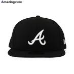 ニューエラ キャップ 59FIFTY アトランタ ブレーブス MLB TEAM BASIC FITTED CAP BLACK WHITE NEW ERA ATLANTA BRAVES