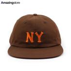 クーパーズタウンボールキャップ ニューヨーク ブラックヤンキース 1936 STRAPBACK CAP BROWN ORANGE