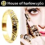 ハウス オブ ハーロウ 1960 ペーヴ シン スタック リング 4mm[HOUSE OF HARLOW 1960 pave thin stack ring] 【閉店・売り切り】