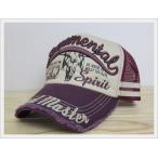 メッシュキャップ　刺繍 ダメージ加工　4color