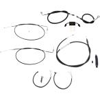 【06101863】 ハンドルバー ケーブル＆ハーネス＆ブレーキラインキット ABSスポーツスター用ブラックビニール 12-14インチエイプ 14年以降スポーツスター