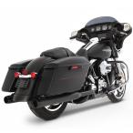 RINEHART XTREME TRUE DUAL выхлоп черный / черный end 3.5 дюймовый обувь без шнуровки 2009~16 год touring 