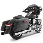 RINEHART XTREME TRUE DUAL выхлоп хром / черный end 4 дюймовый обувь без шнуровки 2009~16 год touring 