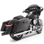 RINEHART XTREME TRUE DUAL выхлоп хром / хром end 4 дюймовый обувь без шнуровки 2009~16 год touring 