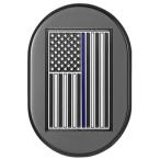  антенна покрытие Black w/thin blue line American flag левая сторона 2017~23 год FLHRXS,2009~13 год FLTR/X/XS,2009~23 год FLHX/S
