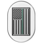  антенна покрытие Mirror polish w/thin green line American flag правая сторона 2017~23 год FLHRXS,2009~13 год FLTR/X/XS,2009~23 год FLHX/S