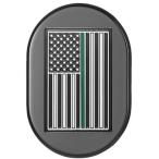  антенна покрытие Black w/thin green line American flag правая сторона 2017~23 год FLHRXS,2009~13 год FLTR/X/XS,2009~23 год FLHX/S