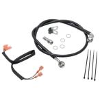  задний тормозная магистраль комплект черный :1989~04 год Softail 