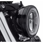 ショッピングハーレーダビッドソン ディファイアンス ヘッドライトトリムリング 5-3/4インチ ブラックアノダイズド