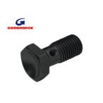 バンジョーボルト ブラック：3/8’’-24ボルト◆ハーレー◆