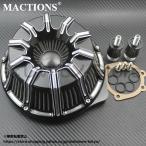 エアクリーナー ブラックフィルター 空気清浄機 エアクリ 10ゲージ アレンネス ハーレー ツーリング 2008年?