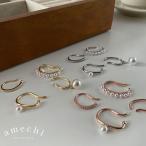  ушные каффы 40 плата 50 плата 4 позиций комплект покачивающийся большой .. довольно большой циркон жемчуг жемчуг Gold серебряный розовое золото женский 