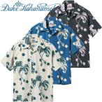サンサーフ デューク・カハナモク 半袖 コットン アロハ シャツ “MOONLIGHT PALMTREE” DK39451 / SUNSURF DUKE KAHANAMOKU COTTON HAWAIIAN SHIRT