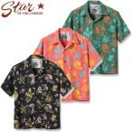 スターオブハリウッド 半袖 高密度 レーヨン オープン シャツ “THE MONSTERS” SH38871 / STAR OF HOLLY WOOD RAYON OPEN SHIRT “THE MONSTERS” by VINCE RAY