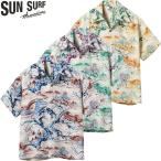 サンサーフ レギュラー ハワイアン シャツ アロハ シャツ “SCENERY OF JAPAN” SS39422 / SUNSURF RAYON HAWAIIAN SHIRT