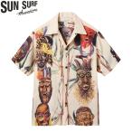 サンサーフ スペシャル エディション ハワイアン シャツ アロハ シャツ “BATTLE MASK” SS39481 / SUN SURF SPECIAL EDITION HAWAIIAN SHIRT