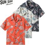 サンサーフ コットン×リネン スラブヤーン オープン シャツ アロハ シャツ “NATIVE MASK” SS39502 / SUNSURF COTTON × LINEN SLUBYARN OPEN SHIRT