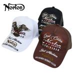 ノートン Norton 服 アパレル 242N8709 イーグル メッシュ キャップ 帽子 バイカー ゴルフ メンズ