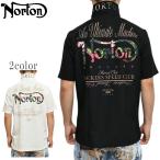 ノートン Norton 服 アパレル 252N1201 半袖 ポロシャツ ボタニカルワッペン ポロ メンズ トップス