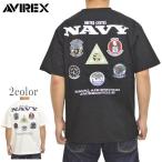 AVIREX アヴィレックス 783-4134025 半袖Tシャツ  NAS JAX パトロール スコードロン パッチ Tシャツ アビレックス ミリタリー トップス メンズ