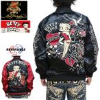 Ed Hardy エドハーディー ベティブープ BED-2401 リバーシブル スカジャン ジャケット アウター ベティちゃん メンズ