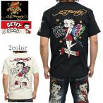 Ed Hardy エドハーディー ベティブープ BED-2504 半袖Tシャツ 天竺半袖TEE ベティちゃん メンズ