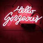 [ параллель импортные товары ]Mugua neon автограф Hello роскошный gala скользящий выше автограф стена декоративный элемент 