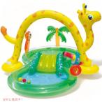 キリンさんプール　すべり台付きプール　家庭用プール スライド付き Summer Waves　すべり台プール　アメリカおもちゃ　輸