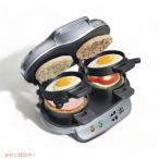 【並行輸入品】Hamilton Beach デュアル ホットサンドメーカー タイマー付き 25490A サンドイッチメーカー Sandwich Maker with Timer