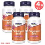 [ параллель импортные товары ][4 шт. комплект ]NOW Pantothenic Acid 500 mg 100 Caps #0486nau плоскодонная лодка тонн кислота ( витамин B5) 500mg