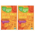[ параллель импортные товары ][2 коробка комплект ] From the Ground Up Butternut Squash Crackers Parmesan - 4oz/ масло орехи sk пепел cracker [ Pal me The n] 113g
