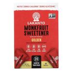 Lakanto ラカント モンクフルーツ 甘味料 エリトリトール配合 ゴールデン 30袋入り(90g/3.17oz) カロリーゼロ ラカンカ / Monkfruit Sweetener Golden