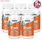 [ параллель импортные товары ]5 шт. комплект NOW Foodsnauf-z железо 18mg 120 шарик #1443 дополнение необходимо минерал минерал beji Capsule Iron 18 mg Veg Capsules