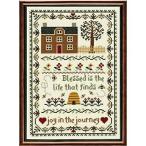 [ параллель импортные товары ]Janlynn Joy in the Journey Counted Cross Stitch Kit,7-3 / 4 x 11-1 / 4-Inch,14 Count