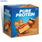 【並行輸入品】[12個入り] ピュアプロテイン バー チョコレートソルテッドキャラメル Pure Protein Bar Chocolate Salted Caramel 12ct