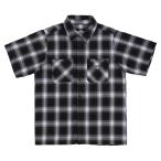 ショッピングネルシャツ インディペンデント トラック メンズ 半袖 ネルシャツ ブラック チェック スケート INDEPENDENT UNCLE CARIE S/S FLANNEL SHIRT BLACK/WHITE 送料無料