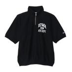  Champion половина Zip спортивная фуфайка тренировочный черный короткий рукав мужской CHAMPION HALF SLEEVE ZIP SWEAT SHIRTS BLACK C3-007Z