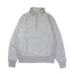 Champion Rebirth we b половина Zip тянуть over тренировочный футболка обратная сторона ворсистый Heather серый CHAMPION REVERSE WEAVE HALF ZIP SWEAT GREY бесплатная доставка 